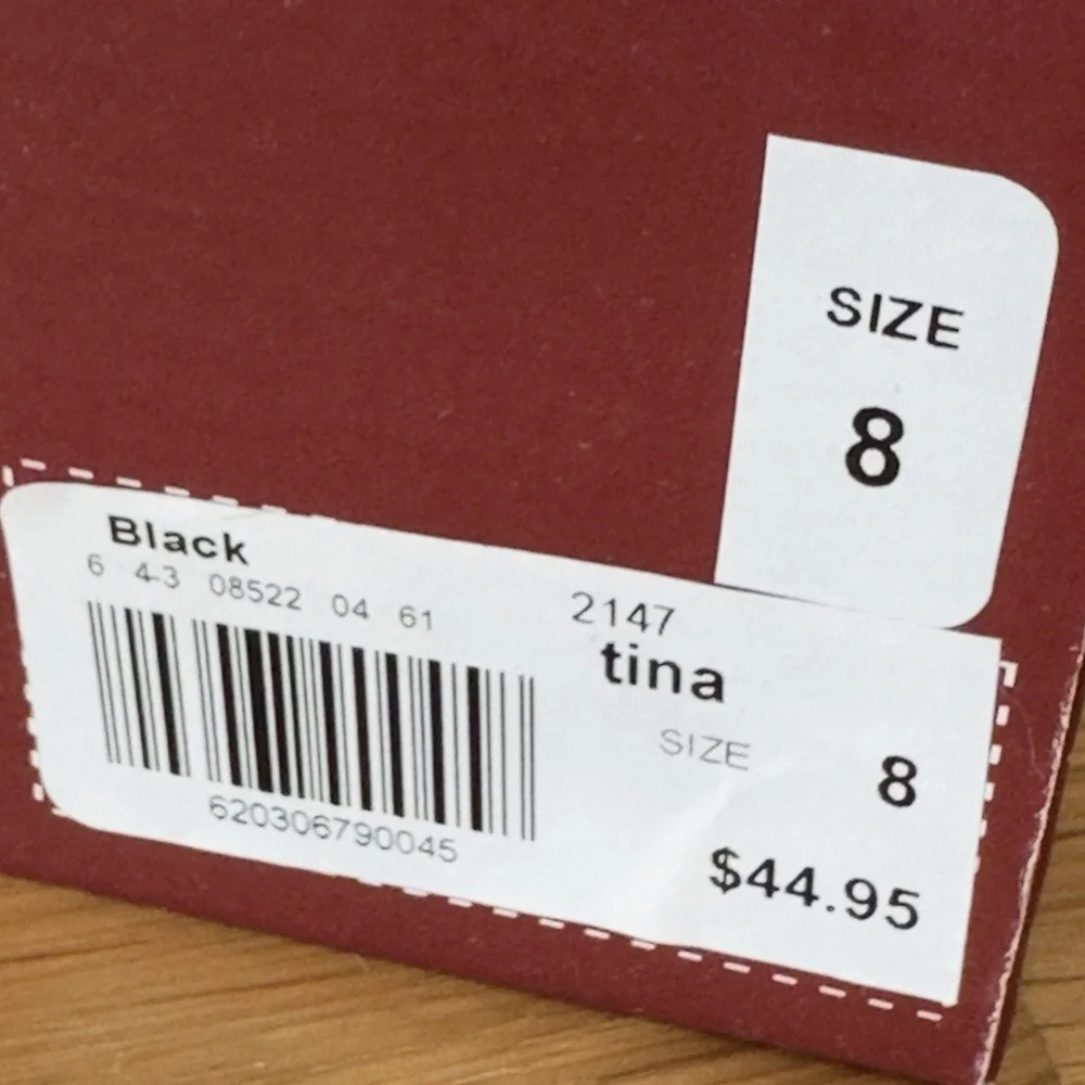Dress‎ Barn Cork Wedge Heels Espadrilles Black TINA Womens Size 8 Worn1 Sandals